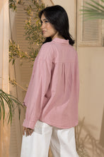 Load image into Gallery viewer, Linen Women's Short Shirt - Pink (Size L& Xl)