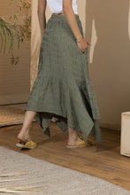 Load image into Gallery viewer, Asymmetrical Women's Skirt - Olive Green