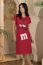 Load image into Gallery viewer, Women's Nightdress - M&Ms (Size: S.M.L.Xl)- Red