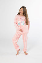 Load image into Gallery viewer, Girls' Squishmellow Fleece Pyjamas (Sizes 3 & 4 yrs)- SALMON-BLACK FRIDAY OFFER!! BUNDLE OFFER APPLIES