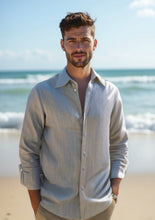 Load image into Gallery viewer, Men's Cotton Linen Shirt - Zeeti-Comfortable Fit-(Size:S.M.Xxl)