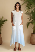 Load image into Gallery viewer, Asymmetrical Popcorn Cotton Dress-White (Sizes:S.M.L.XL)