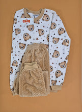 Load image into Gallery viewer, Women's Teddy Bear Fleece Pyjamas (Sizes:S-XL)