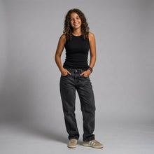 Load image into Gallery viewer, Ribbed Cotton Tank Top-Plain Black- Bundle OFFER!!