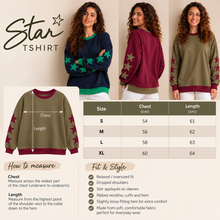 Load image into Gallery viewer, Star Sleeve Sweatshirt-Khaki