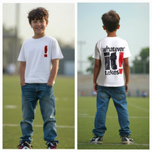 Load image into Gallery viewer, Kid's Oversized TShirts - White-Whatever It Takes