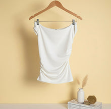 Load image into Gallery viewer, Basic Top-Off Shoulder-White