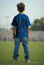 Load image into Gallery viewer, Kid's Oversized T-Shirts - Petrol Blue-Closer