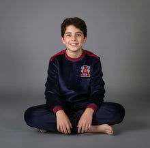 Load image into Gallery viewer, Boy's Letter "A" Fleece Pyjamas (Sizes:10-12yrs)