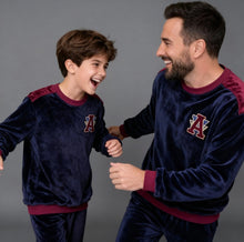 Load image into Gallery viewer, Men's Letter A Fleece Pyjamas (Size S-XXL)