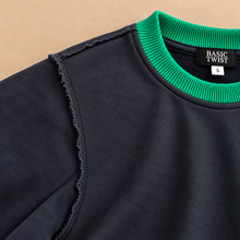 Load image into Gallery viewer, Star Sleeve Sweatshirt-Navy