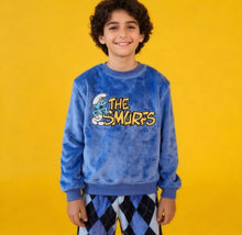Load image into Gallery viewer, Boy's Smurfs Fleece Pyjamas (Size 3-12 yrs)