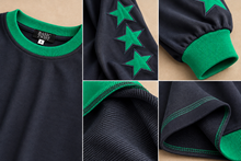 Load image into Gallery viewer, Star Sleeve Sweatshirt-Navy