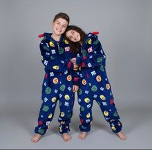 Load image into Gallery viewer, Onesie-Fleece-M&Ms (Size 8-12)