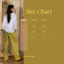 Load image into Gallery viewer, Trousers- Women's Linen Pleated Pants-Yellow