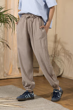 Load image into Gallery viewer, Women's Flowy Elasticated Leg Pants - Cafe
