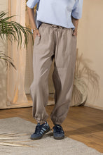 Load image into Gallery viewer, Women's Flowy Elasticated Leg Pants - Cafe
