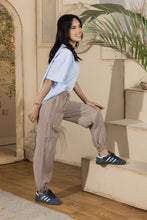 Load image into Gallery viewer, Women's Flowy Elasticated Leg Pants - Cafe
