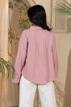 Load image into Gallery viewer, Linen Women's Short Shirt - Pink (Size L&amp; Xl)
