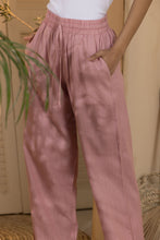 Load image into Gallery viewer, Trousers-Women's Linen Wide Leg Pants-Pink
