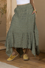 Load image into Gallery viewer, Asymmetrical Women's Skirt - Olive Green
