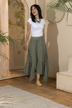 Load image into Gallery viewer, Asymmetrical Women's Skirt - Olive Green
