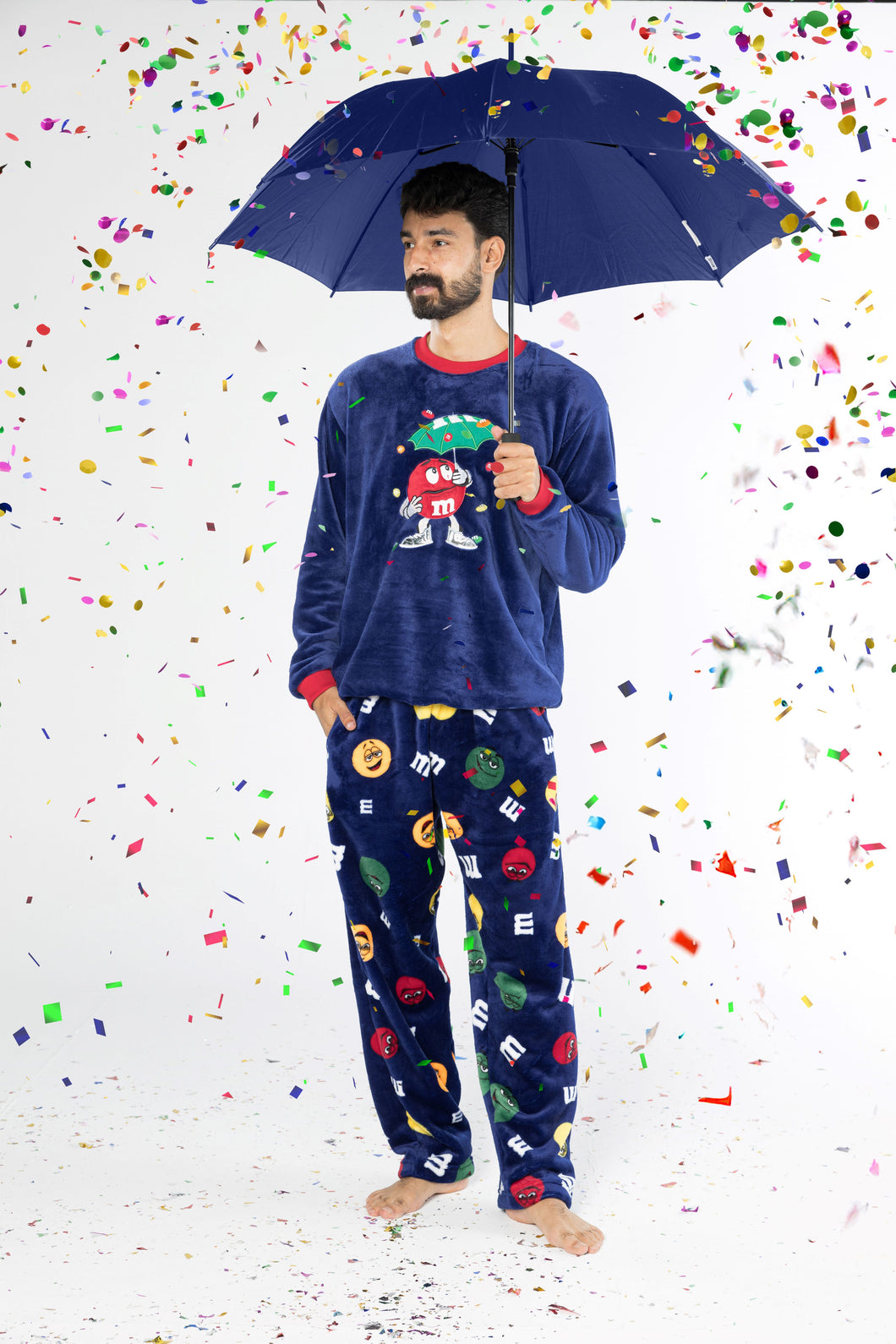 Men's M&Ms Fleece Pyjamas (Size S-XXL)-BLACK FRIDAY OFFER!!