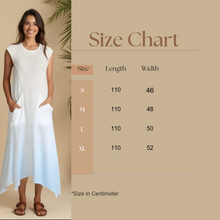 Load image into Gallery viewer, Asymmetrical Popcorn Cotton Dress-White (Sizes:S.M.L.XL)
