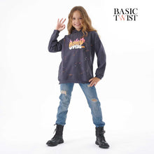Load image into Gallery viewer, Girls&#39; Graffiti OKAY Hoodie (Sizes 7-12 yrs) BLACK FRIDAY OFFER!! BUNDLE OFFER APPLIES
