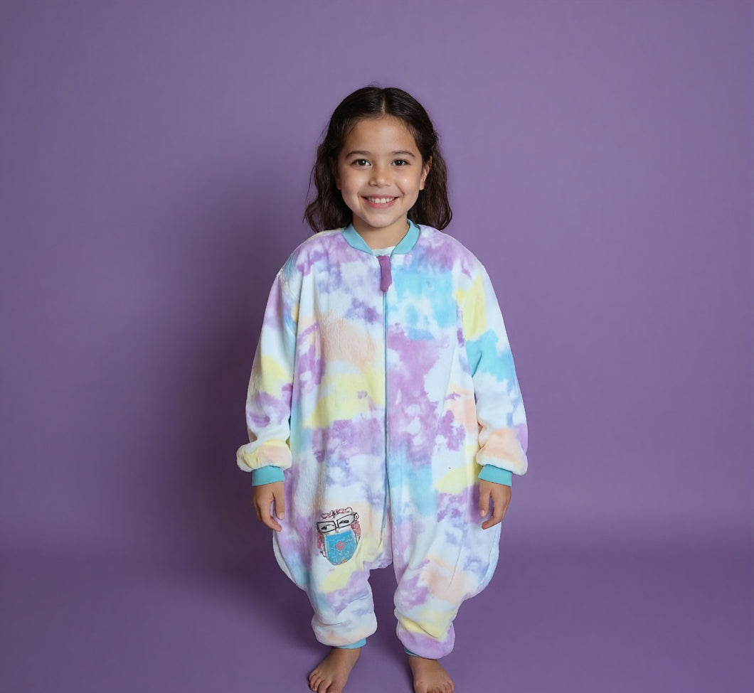 Baby Girl's Owl Fleece Sleeping Bag (Size:12m-4-6yrs)