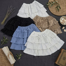 Load image into Gallery viewer, Ruffled Skirt-Black
