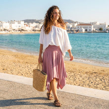 Load image into Gallery viewer, Asymmetrical Skirt-Cashmere Pink
