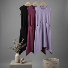 Load image into Gallery viewer, Asymmetrical Dress-Berry
