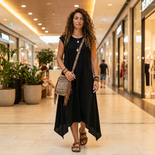 Load image into Gallery viewer, Asymmetrical Dress-Black
