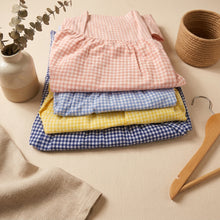 Load image into Gallery viewer, Gingham Checked Skirt-Pink
