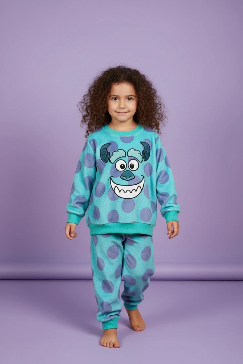 Girl's Monsters Fleece Pyjamas (Size:3-6 yrs)