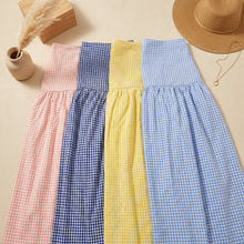Load image into Gallery viewer, Gingham Checked Skirt-Yellow
