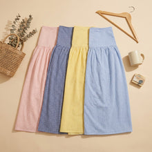 Load image into Gallery viewer, Gingham Checked Skirt-Yellow
