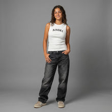 Load image into Gallery viewer, Ribbed Cotton Tank Top-White - ANGEL
