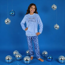 Load image into Gallery viewer, Girl&#39;s Bows Fleece Pyjamas (Size:7-12 yrs)
