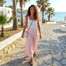 Load image into Gallery viewer, Gingham Checked Skirt-Pink
