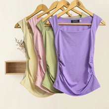 Load image into Gallery viewer, Basic Square Neck- Purple
