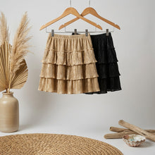 Load image into Gallery viewer, Ruffled Skirt-Golden Beige
