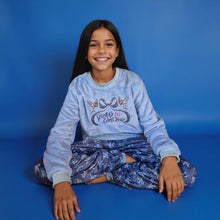 Load image into Gallery viewer, Girl&#39;s Bows Fleece Pyjamas (Size:7-12 yrs)
