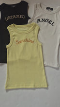 Load and play video in Gallery viewer, Ribbed Cotton Tank Top-White - ANGEL
