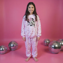 Load and play video in Gallery viewer, Girl&#39;s Minnie Mouse Fleece Pyjamas (Sizes:7-12 yrs)
