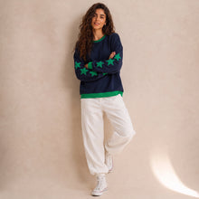 Load image into Gallery viewer, Star Sleeve Sweatshirt-Navy
