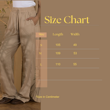 Load image into Gallery viewer, Trousers-Women's Linen Wide Leg Pants-Beige (Size: Small)
