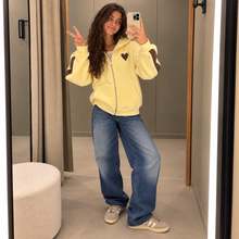 Load image into Gallery viewer, Heavy Jacket-Heart-Butter Yellow

