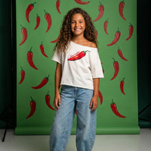 Load image into Gallery viewer, Cotton Tshirt-Off White-Chilli Pepper
